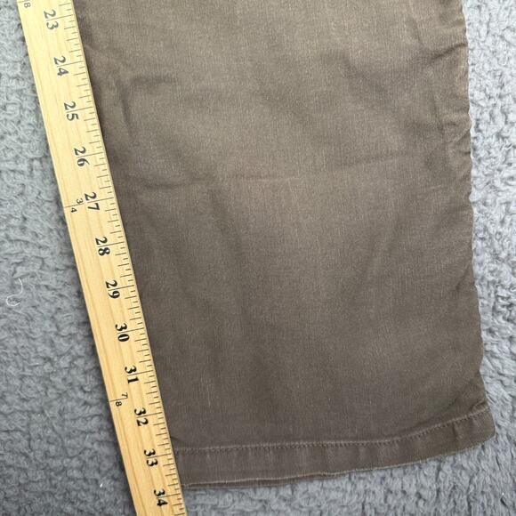 Kenzo Homme Pants Mens 34x34 Brown Linen Blend Relaxed Straight Chino - Picture 14 of 16